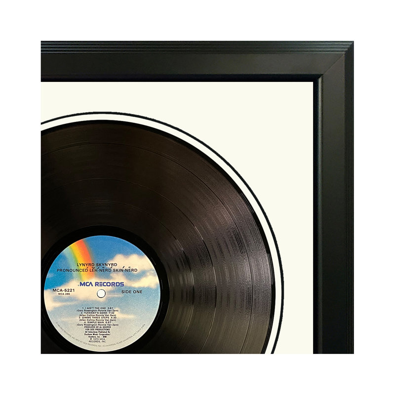 Disque encadré Lynyn, Blanc