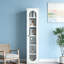 Armoire haute avec 6 tablettes et 1 porte vitrée