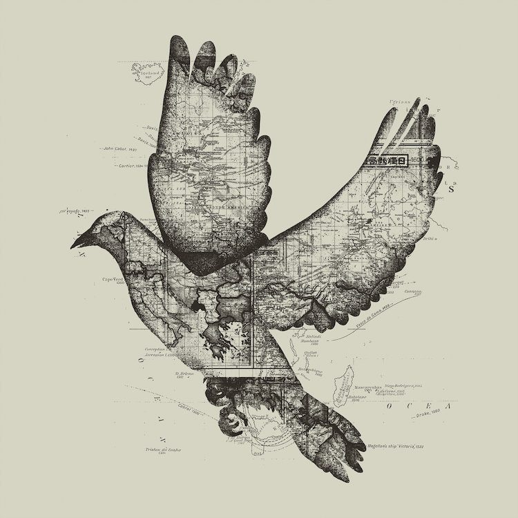 «Wanderlust», impression sur toile, H 12 po x l 12 po x P 1,5 po, Toile tendue, Pas de tapis