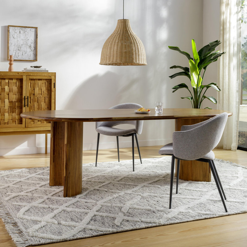 Wool Geometric Area Rug, Rectangle 9' x 12'