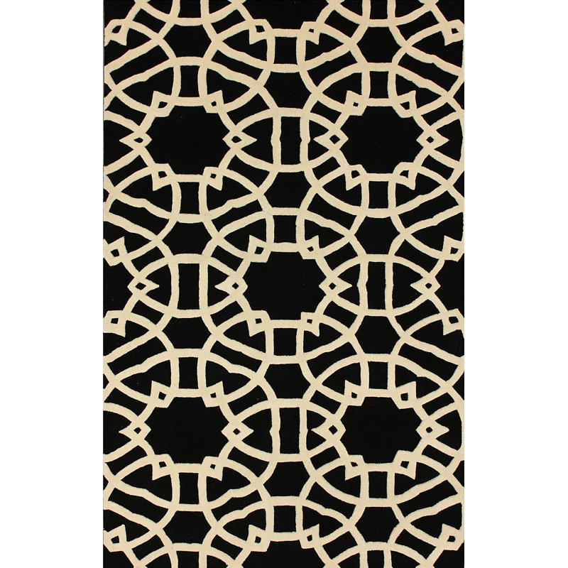 Tapis noir Marbella, 7 pi 7,2 po x 9 pi 6 po