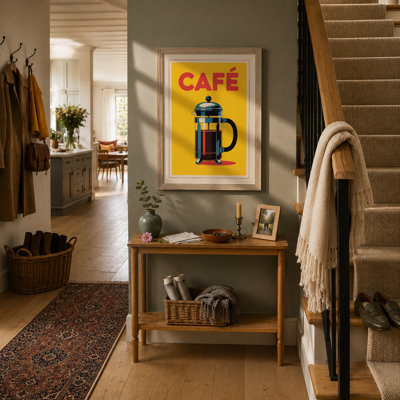 Café Press Retro - Framed Print