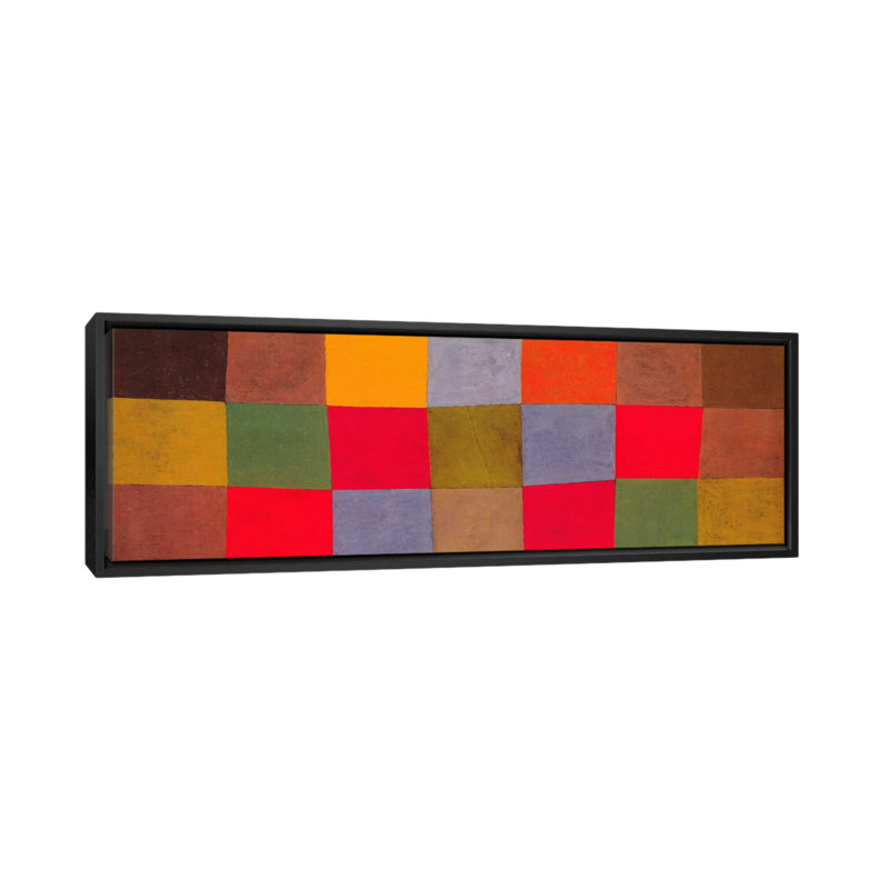 «New Harmony» par Paul Klee, impression sur toile, H 12 po x l 36 po x P 1,5 po, Toile tendue, Pas de tapis