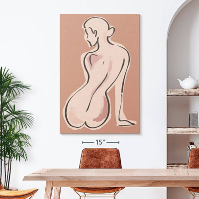 Belles lignes féminines sur toile