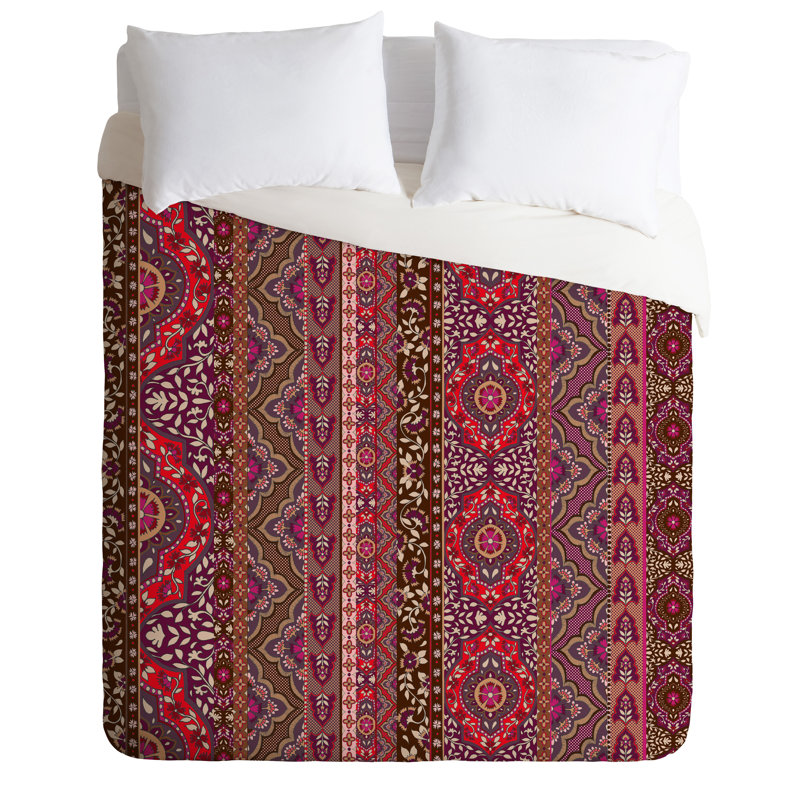 Aimee St Hill Damask Duvet Cover, Queen Duvet Cover + 2 Standard Shams