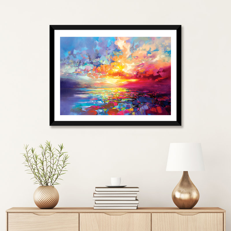 «Loch Ness Euphoria» par Scott Naismith - reproduction d'art, H 16 po x l 24 po, Papier dans un cadre photo, Noir