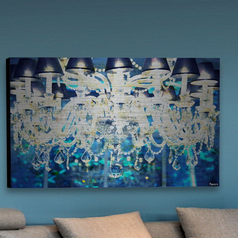 Bleu royal - reproduction sur toile tendue, H 12 po x l 18 po x 1,5 po