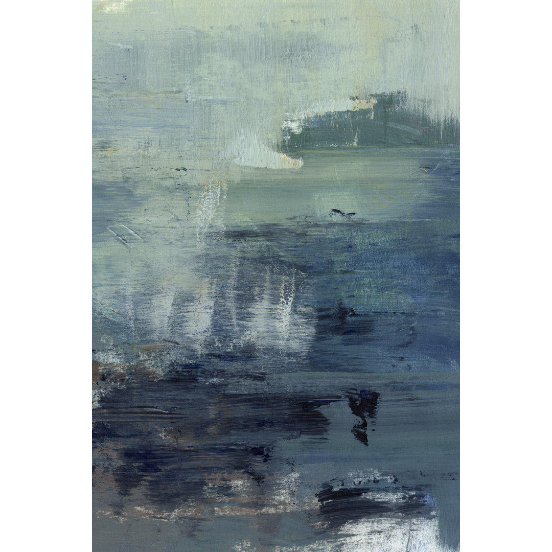 Morning Lake Mist II - Wrapped Canvas Painting