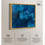 Toile à reflets indigo, art abstrait bleu par Art Remedy-107758056-107758059