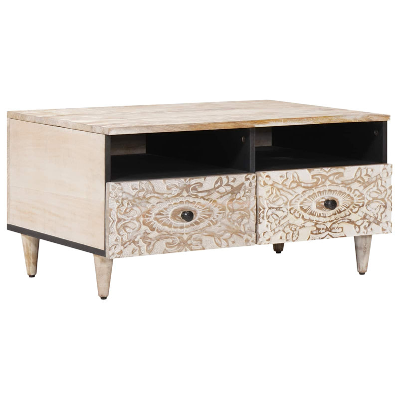  Coffee Table With Drawer Modern Living Room Rectangular Indoor Accent