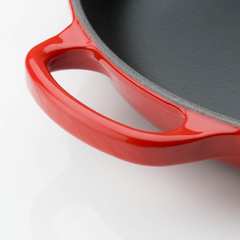 Le Creuset Cast Iron Frying Pan with Metal Handle, Cerise, 26cm