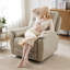 Fauteuil inclinable pivotant en similicuir Living Room-30592671