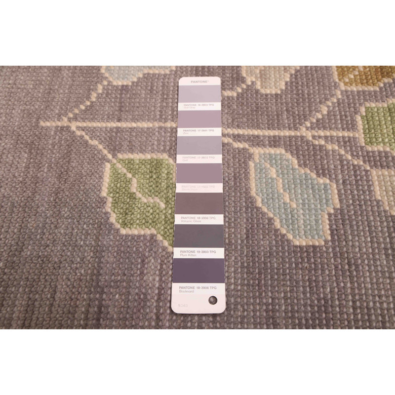 Tapis moderne gris Oushak 9 pi 10 po x 13 pi 9 po