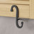 Shutter Dog Scroll Hand Forged Iron Masonry Single