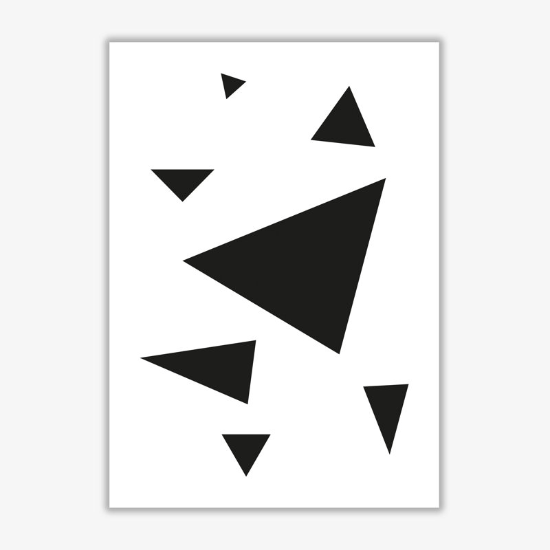 Triangles - Print, No Frame, 30 cm H x 21 cm W x 1 cm D