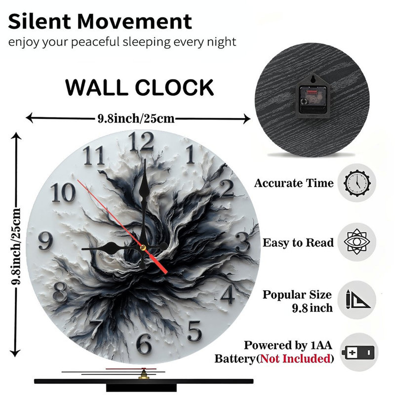 Horloge murale abstraite