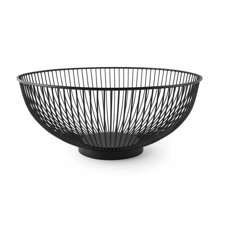 Excelsa Eclipse Stainless Steel Fruit Bowl, Black