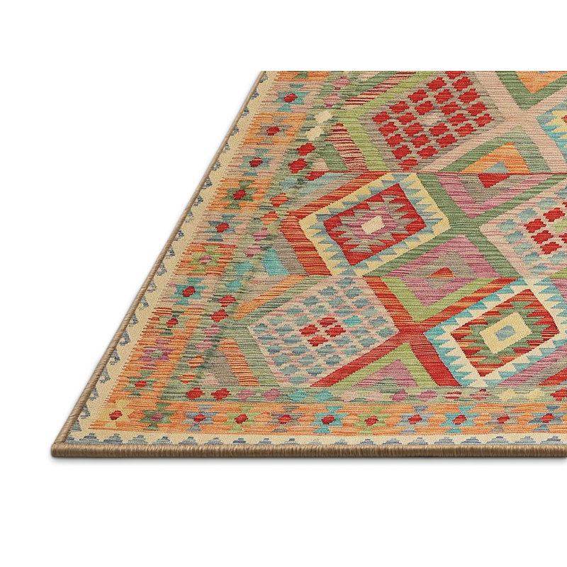 Tapis beige / brun / bleu Southwestern, Rectangle 3 pi x 5 pi