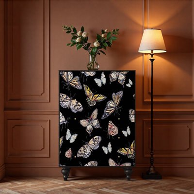 French retro living room home decor cabinet