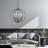 6 - Light Candle Style Globe Chandelier-824801327