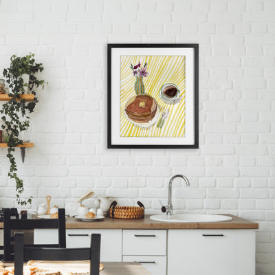 Table de déjeuner Pancake, reproduction encadrée sous verre