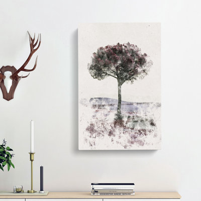 Tree In Tuscany Italy - Wrapped Canvas Painting