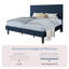 Modern Corduroy Upholstered Platform Bed Frame With Adjustable Headboard, Under Bed Storage, No Box Spring Required, Full Size,Queen Size,King Size,Multiple Colours-372373946-372373940