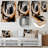 Dezera Abstract Wall Decor on Metal-1808012190