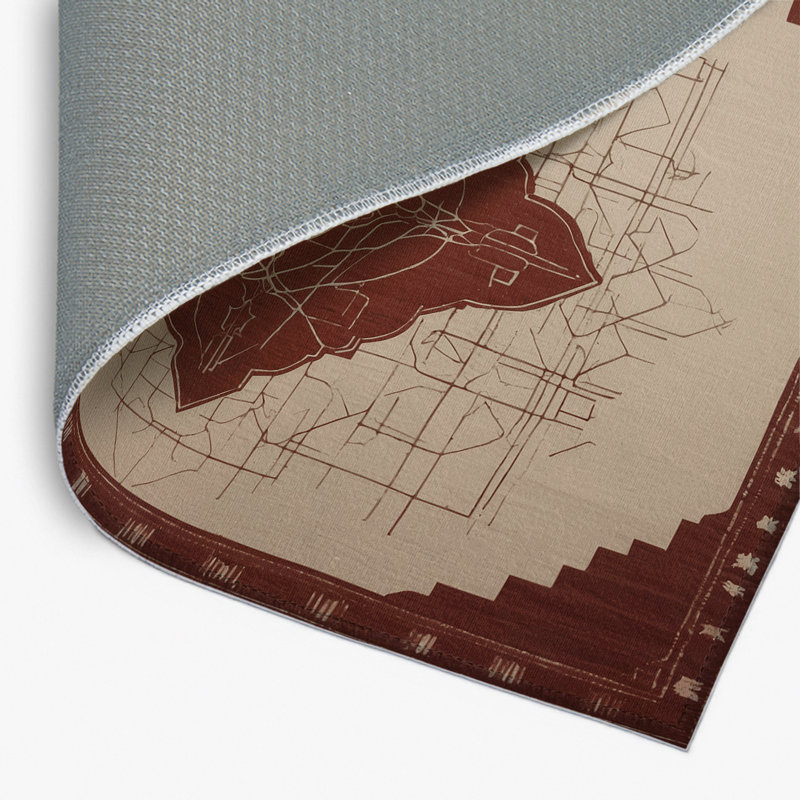 Tapis intérieur et extérieur Infinite Boundaries, Rectangle 1 pi 6 po x 2 pi 6 po
