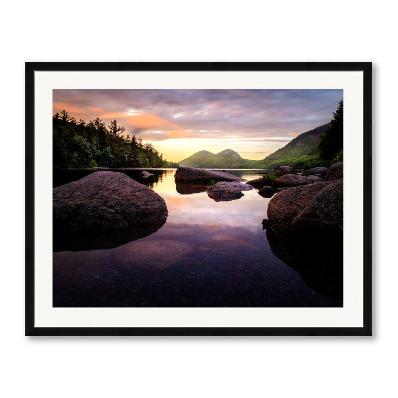 On Jordan Pond - Acadia National Park Print by Scott Wurzel, Black Framed Paper, 31.25" H x 25.25" W