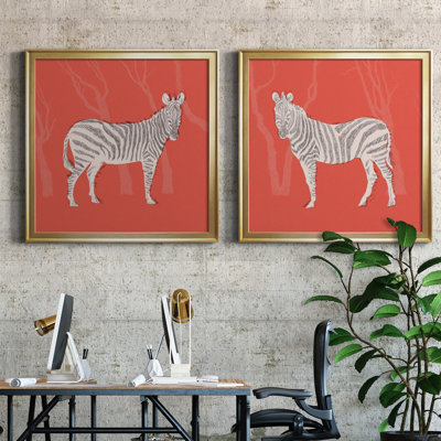 Plains Zebra I Watercolor Painting Print Set Designed by J Paul