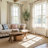 Faux Linen Blend Curtains Rod Pocket & Back tab Semi Sheer Window Treatments Privacy with Light Filtering for Living Room, 2 Panels-734527413-734527402
