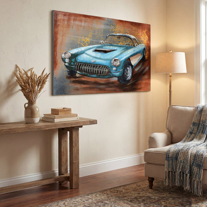 " Blue Car " Painting Print