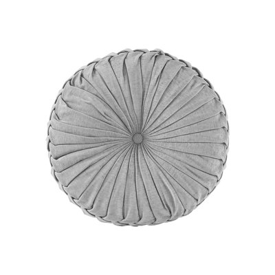 Dia 22"x6" Poly Chenille Round Floor Pillow Cushion