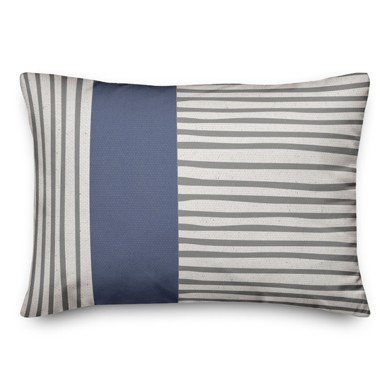 Coussin lombaire rayé 