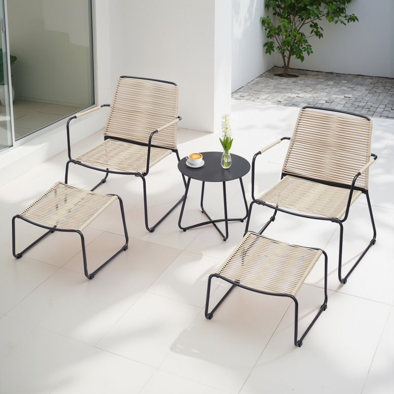 5-Piece Outdoor Wicker Furniture Set