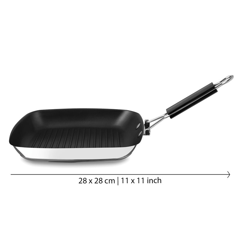 Mepra Grill Cm 28 x 28 Glamour Stone Stainless Steel
