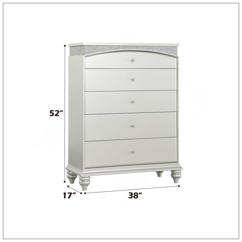 Commode à finition platine Maverick