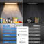 Lumières sous l'armoire Lepotec - lumière tactile sans fil à DEL avec pile rechargeable pour cuisine et couloir