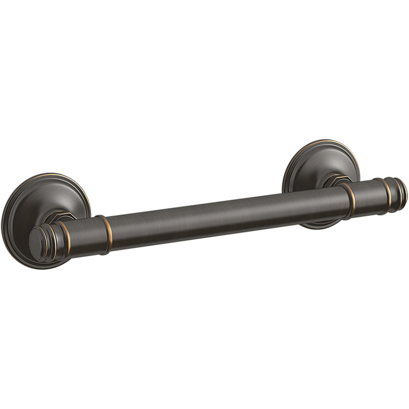 Barre d'appui éclectique, Bronze huilé, l 12 po
