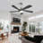 52 Inch Ceiling Fan With Dimmable LED Light 5 Solid Wood Blades Smart Remote Control Reversible DC Motor Ceiling Fan-110562174-110562175-122430241