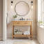 Meuble-lavabo simple 36 po avec plateau en céramique Modway Zaire-94387501-94387499