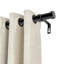 Tringle à rideau 1 pouce Keneil avec embouts en aluminium, tringle à draperies télescopique robuste et résidentielle pour usage résidentiel et commercial (ensemble de 2)-641639230-641639225