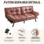 Canapé-lit futon pliable de 71 po, causeuse peu encombrante pour lit d'invité et salon-2125779552