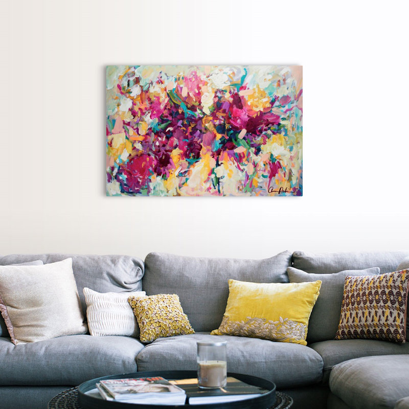 "Invitation" Painting Print on Canvas by Amira Rahim, Wrapped Canvas, 32" H x 48" W