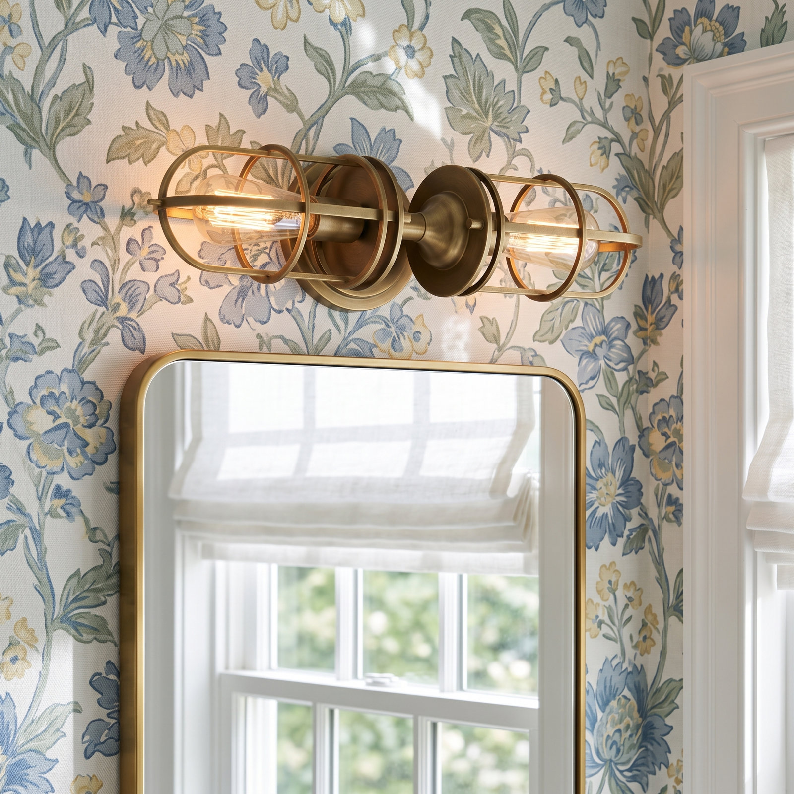 Anning 2-Light Dimmable Armed Sconce, Polished Nickel