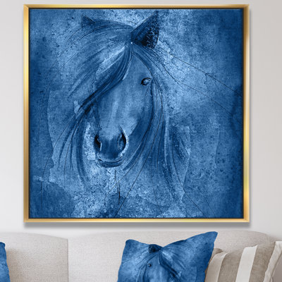 Reproduction d’art sur toile, "cheval de ferme"