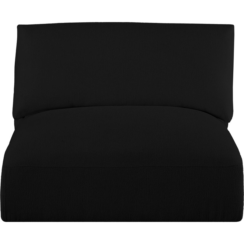 Fauteuil l 38 po, Tissu noir