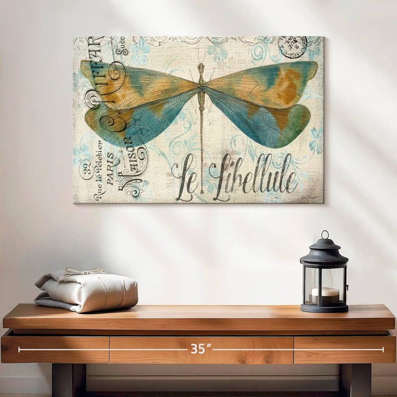 Brampt Lovely Dragonfly, 16" H x 24" W
