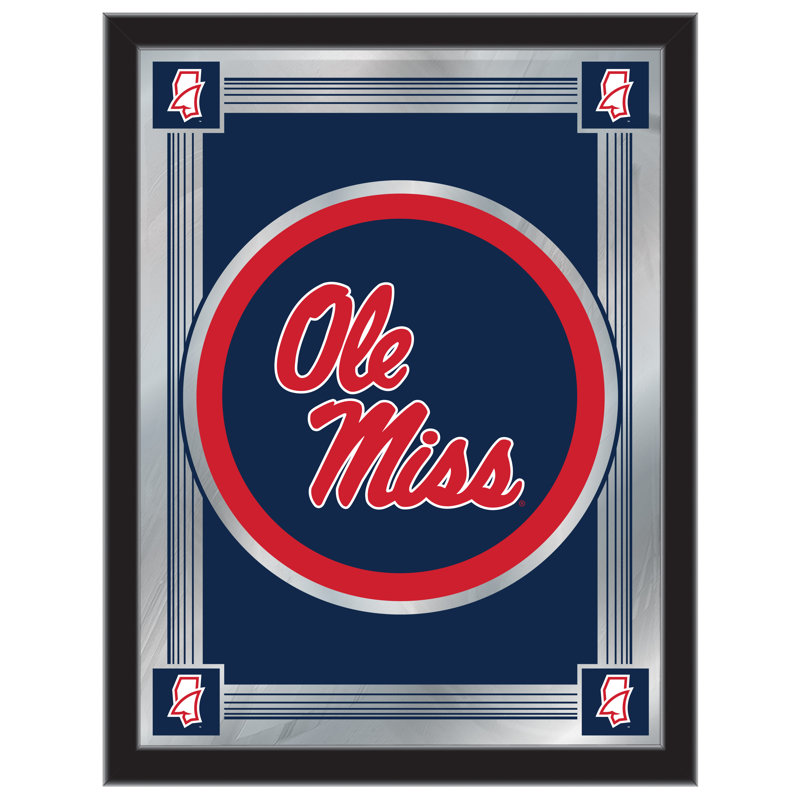 NCAA Logo Mirror, impression encadrée, Ole' Miss